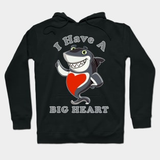 Funny Shark Lovers I Have A Big Heart Sea Animal Ocean Hoodie